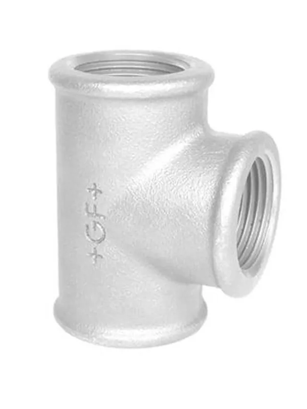 +GF+ Tee galvanized 1 x 1 x 3/4