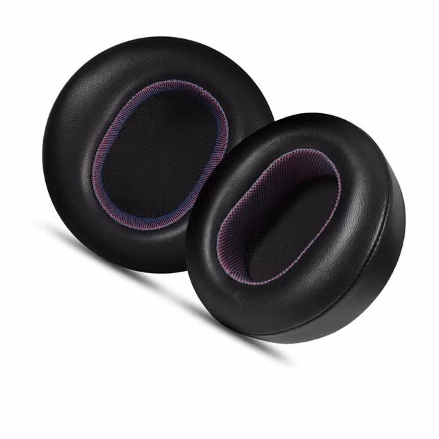 Erstatningsøreputer i lammeskinn for Microsoft Surface Headphones 1 & 2 - Svart/Lilla
