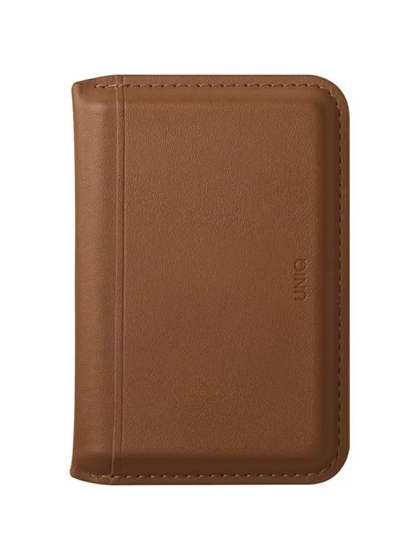 UNIQ Lyden DS RFID Magnetic Wallet with Phone Stand - Brown