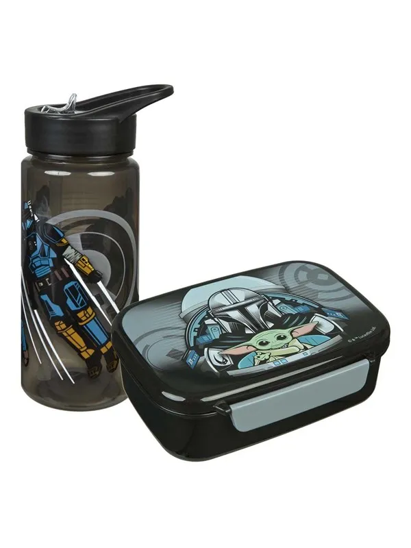 Star Wars The Mandalorian Lunch Set - Lunch Box and Drinking Bottle