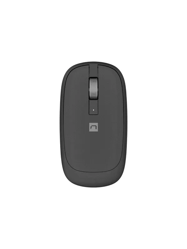 Natec Lark - mouse - 2.4 GHz Bluetooth 4.0 - anthracite - Mus - Blue optical - 3 knapper - Svart