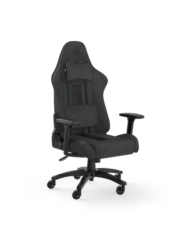 Corsair TC100 Relaxed Fabric Gamingstol - Grå - Stoff - Opptil 120 kg