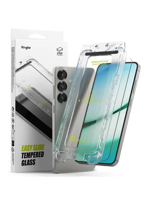 Ringke Easy Slide 2-pack Tempered Glass for Samsung Galaxy S25