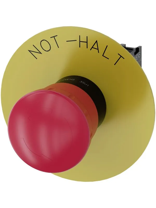 Siemens Em stop mushroom pushbutton 40mm red