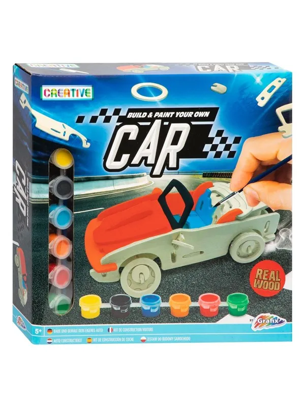 Grafix Wooden Construction and Painting Package - Car