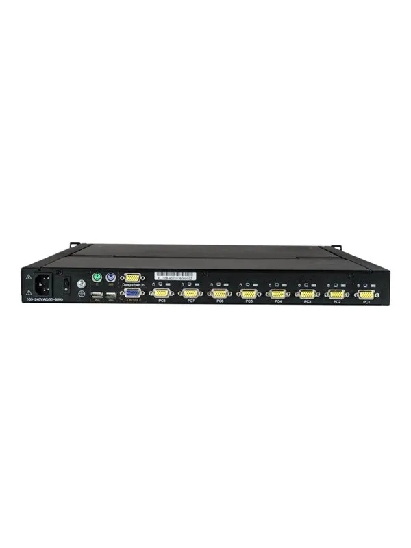 StarTech.com 8-Port Rackmount KVM Console for Server Rack - 19 in. - 1U - KVM console - 19"