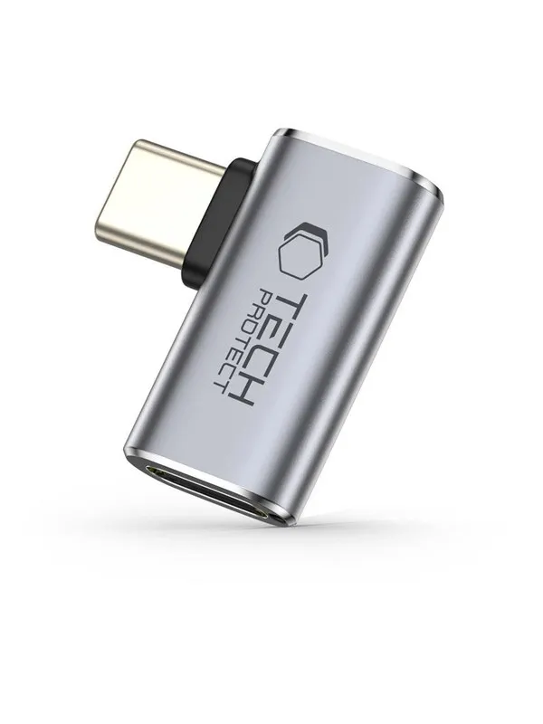 Tech-Protect Ultraboost AA01 USB-C Angle Adapter - Grey