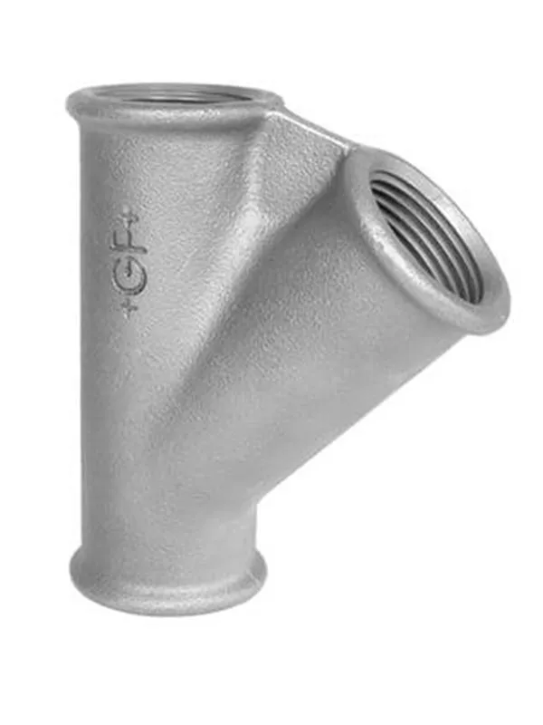 +GF+ Tee 45° black 3/4