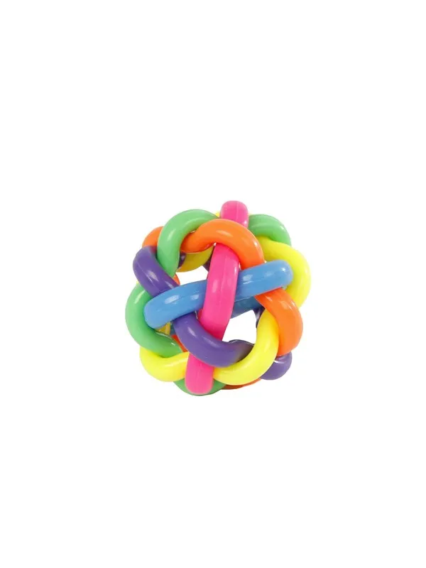 Pocket Money Rainbow Spaghetti Bouncing Ball 6.5x6.5cm