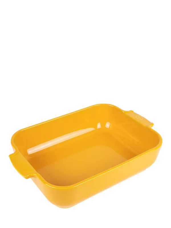 Peugeot Appolia Rectangular oven dish 40 cm saffron yellow
