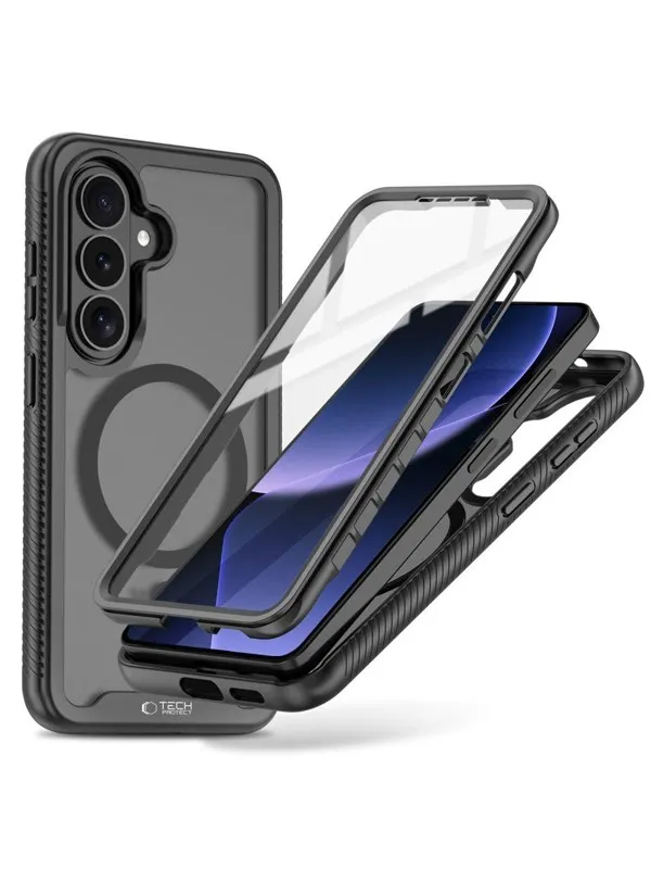 Tech-Protect Defense MagSafe Case for Samsung Galaxy S26 - Black