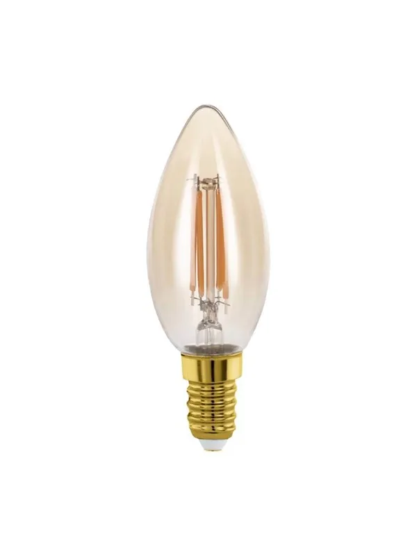 EGLO LED-lyspære C35 Candle 4W/822 270 lumen amber E14