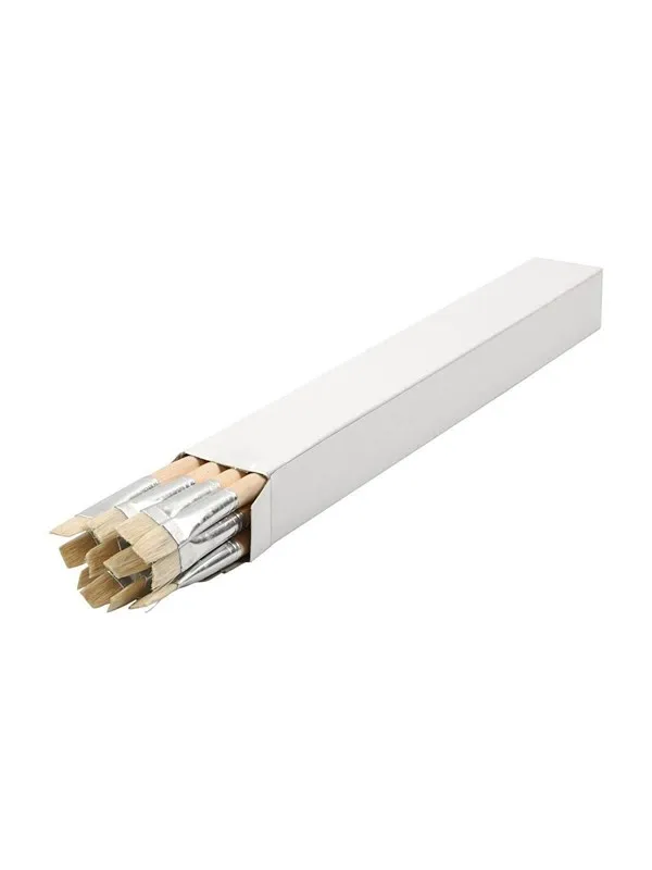 Creativ Company Wooden brushes No. 14 long handle 12pcs.