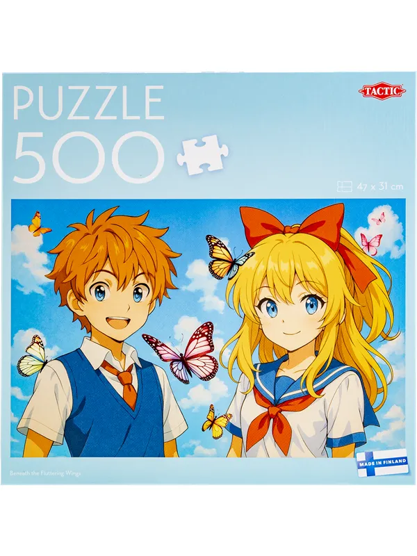 Tactic 500 pcs puzzle: Beneath the Fluttering Wings
