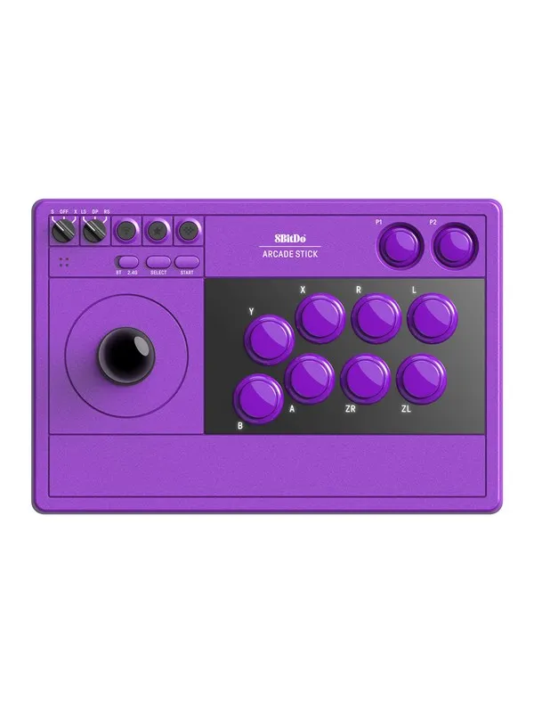 8BitDo Arcade Stick - Purple - Wireless Arcade stick - Nintendo Switch