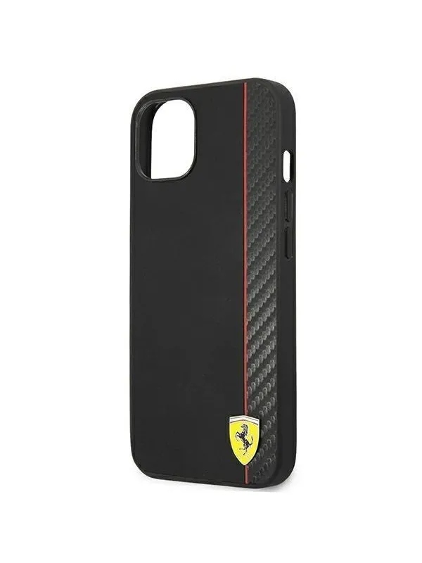 Ferrari On Track Carbon Stripe Case for iPhone 13 mini - Black