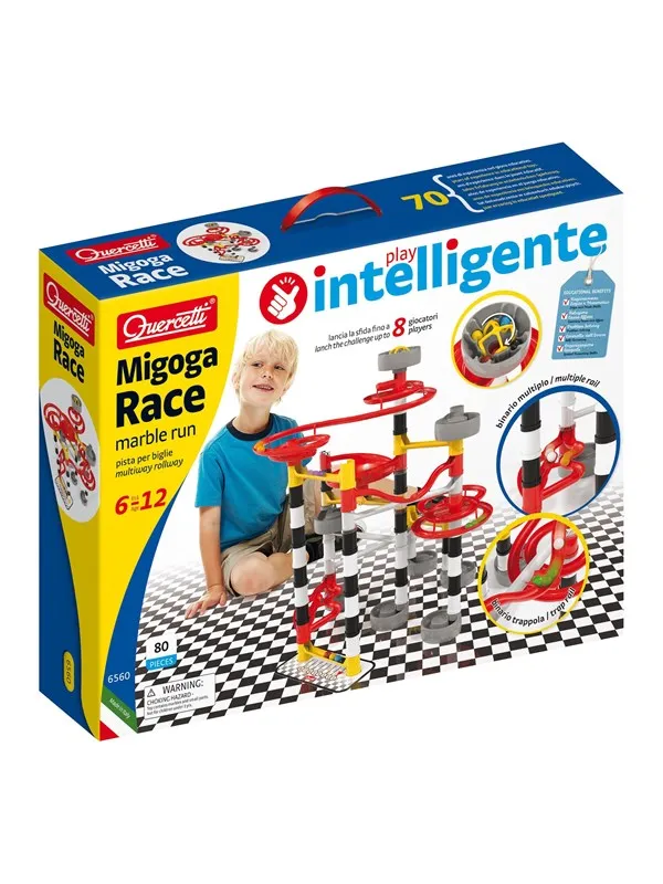Quercetti Migoga Race marble track - 80 pieces