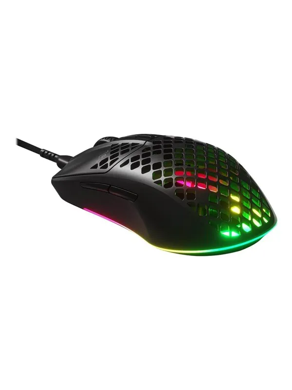 SteelSeries Aerox 3 2022 - Onyx - Gaming mus - Optisk - 6 - Svart
