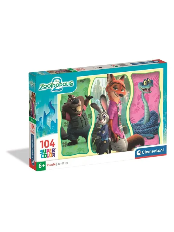 Clementoni Puzzle Zootopia 2 2025 104 pieces Gulv