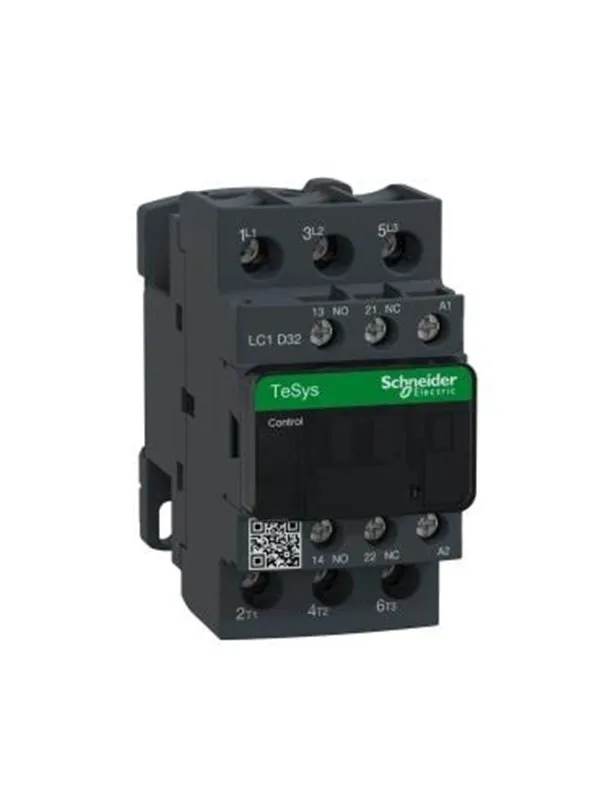 Schneider Electric Tesys d contactor lc1d32p7 3p 32a ac-3 15kw@400v 1no+1nc aux contact 230v 50/60hz ac coil