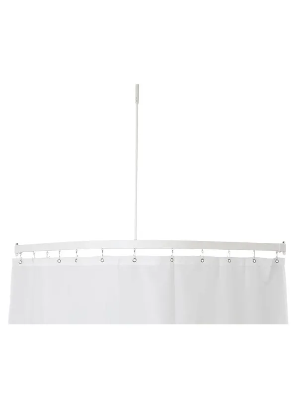Van Der P Profil 5001 l-shaped shower rail white