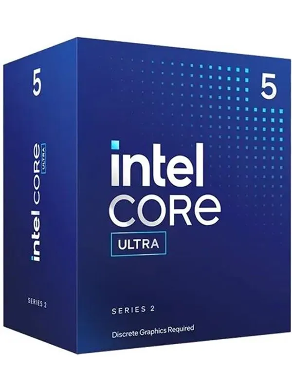 Intel Core Ultra 5 225F Arrow Lake-S Prosessor/CPU - 10 kjerner - 3.3 GHz - Intel LGA1851 - Intel Boks (med kjøler)