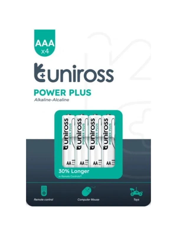UNiROSS Multipakke Power Plus Alkaline AAA  (40 Pack)