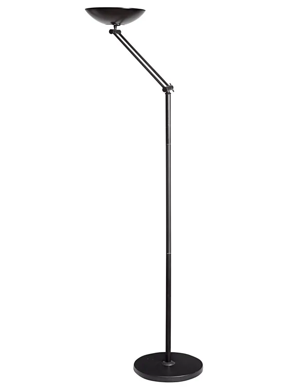 Unilux LED LEDDELT FIRST UPLIGHT-LAMPE SVART