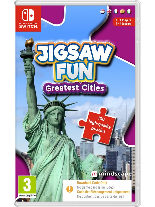 Jigsaw Fun: Greatest Cities (Code in a Box) - Nintendo Switch - Puslespill