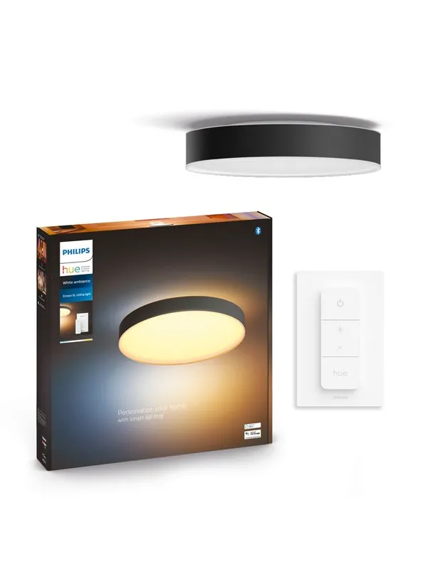 Philips Hue Enrave Extra Stor Taklampe - Svart