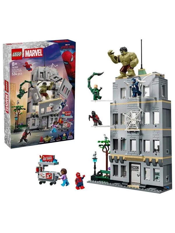 LEGO Super Heroes Marvel 76350 Episk oppgjør mellom Spider-Man og Hulk
