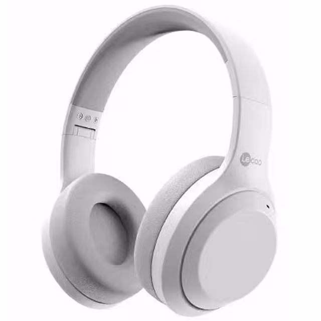 LENOVO Trådløse Over-Ear Hodetelefoner Sammenleggbare Gaming Music Bluetooth Headset - Hvit