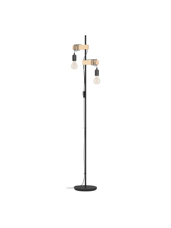 EGLO TOWNSHEND floor lamp black/brown