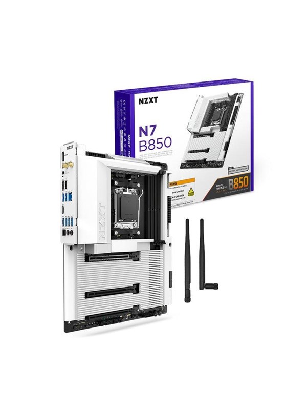 NZXT N7 B850 Hovedkort - AMD B850 - AMD AM5 socket - DDR5 RAM - ATX