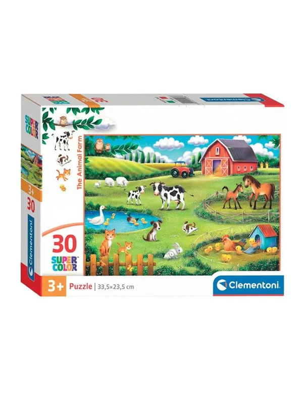 Clementoni Jigsaw Puzzle Super Color The Animal Farm 30 pcs. Gulv