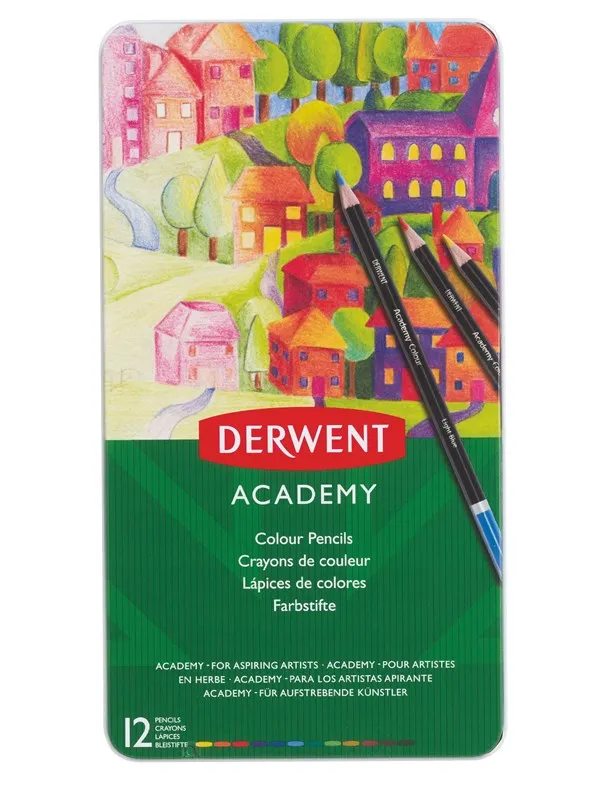Derwent Colour Pencils (12 Tin)
