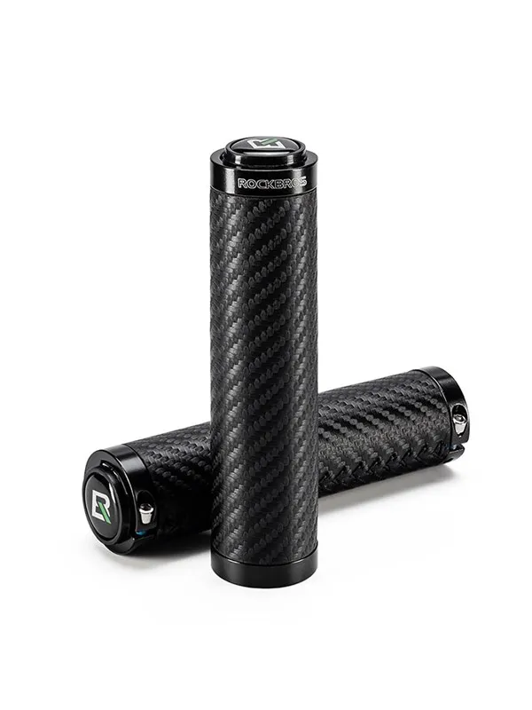 Rockbros Bike Grips Twisted Straight Anti-Slip Grips - Black