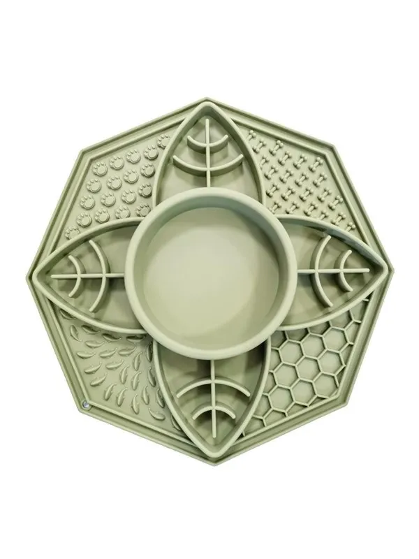 Nordic Paws - Lickmat 2in1 - Green - 28x26.5cm