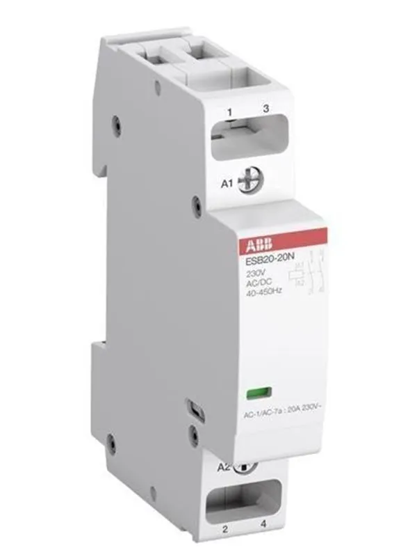 ABB Esb20-20n-01 installation contactor 2no/0nc 24v ac/dc