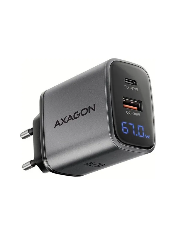 AXAGON power adapter - USB Type A USB-C - 67 watt