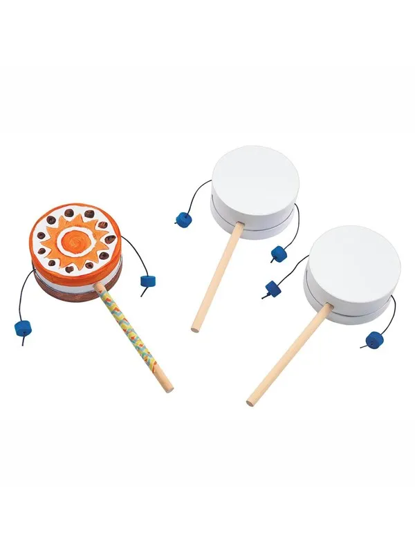 Colorations - Decorate your own Monkey Drum Set of 12