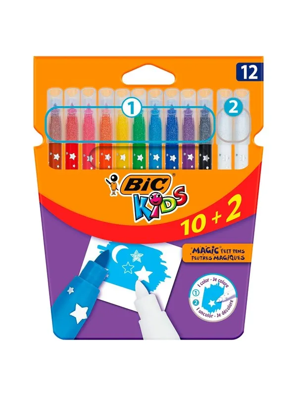 BIC Kids Coloring & Erasing 10 + 2 free