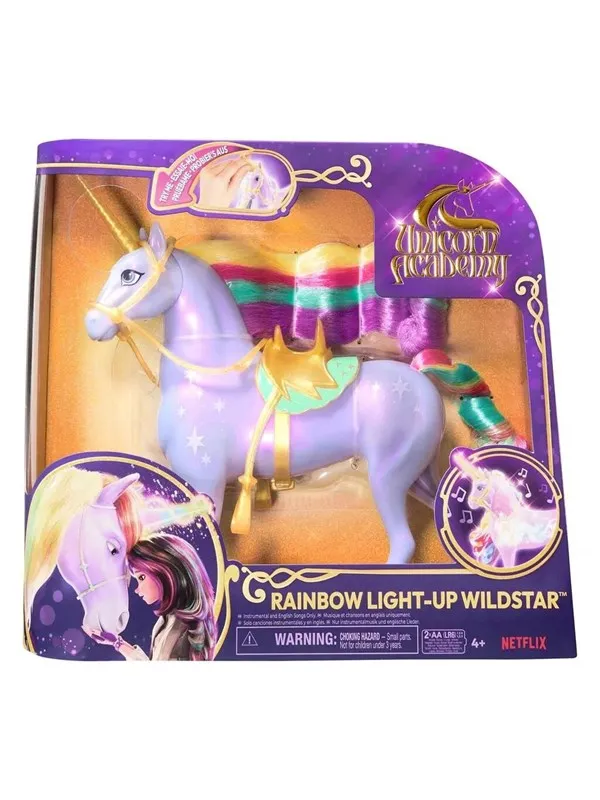 Unicorn Academy Enhjørningakademiet Rainbow Light Up Wildstar 28 cm