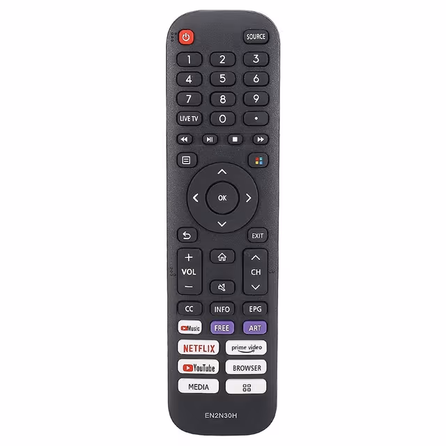 Erstatning av TV - fjernkontroll for EN2N30H for Hisense TV