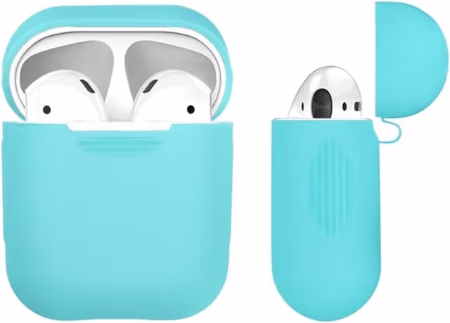 Beskyttelsesveske i silikon til Apple Airpods, Blå