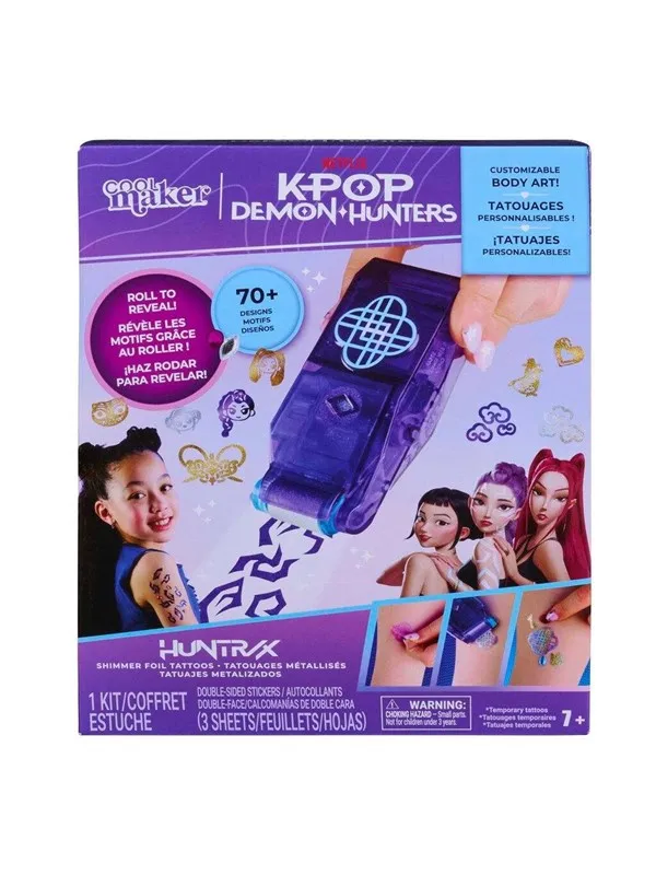 KPop Demon Hunters KPDH Cool Maker - Shimmer Me Tattoo Kit