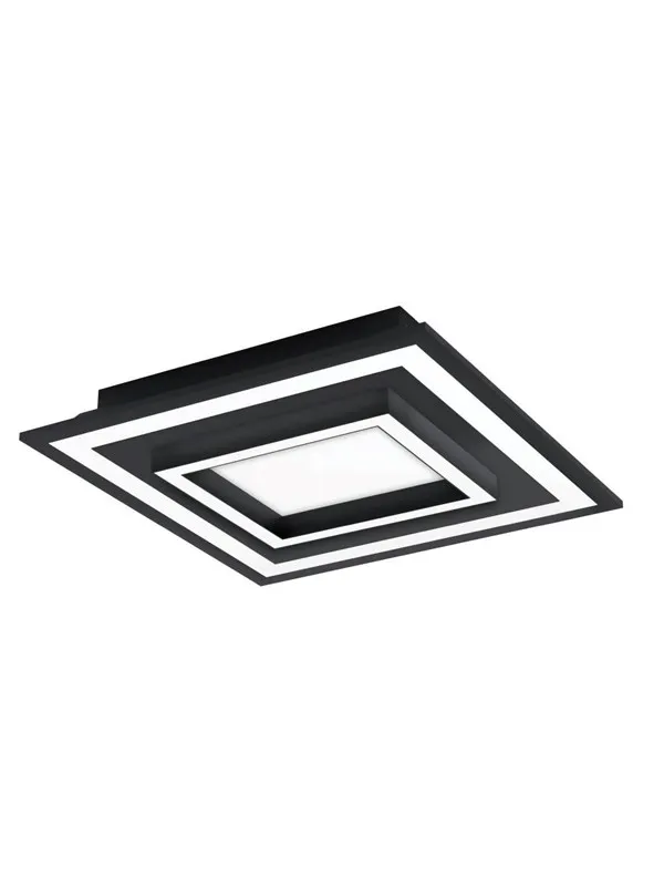 EGLO SAVATARILA-C TAKLAMPE 450X450 RGBTW 2750LM SVART