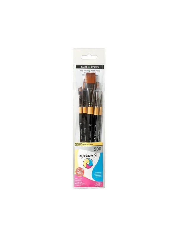 Daler-Rowney System3 Wallet Brush 500 5 pcs