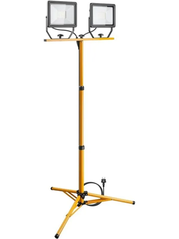 Pro LED work light with telescopic tripod 2 x 50 W b