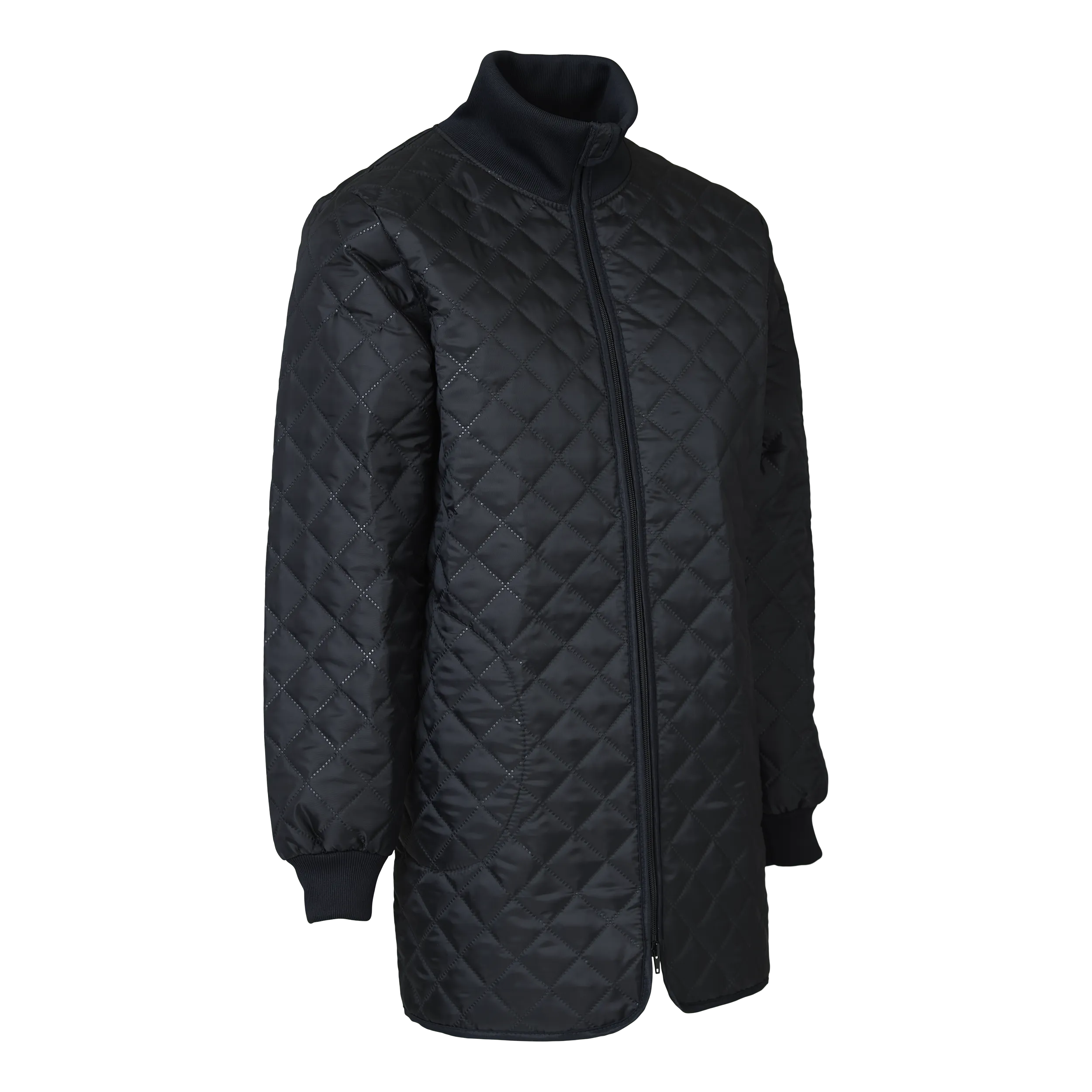 Lang termojakke kvinne - Sort - 5XL